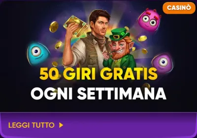 50 giri gratis ogni settimana